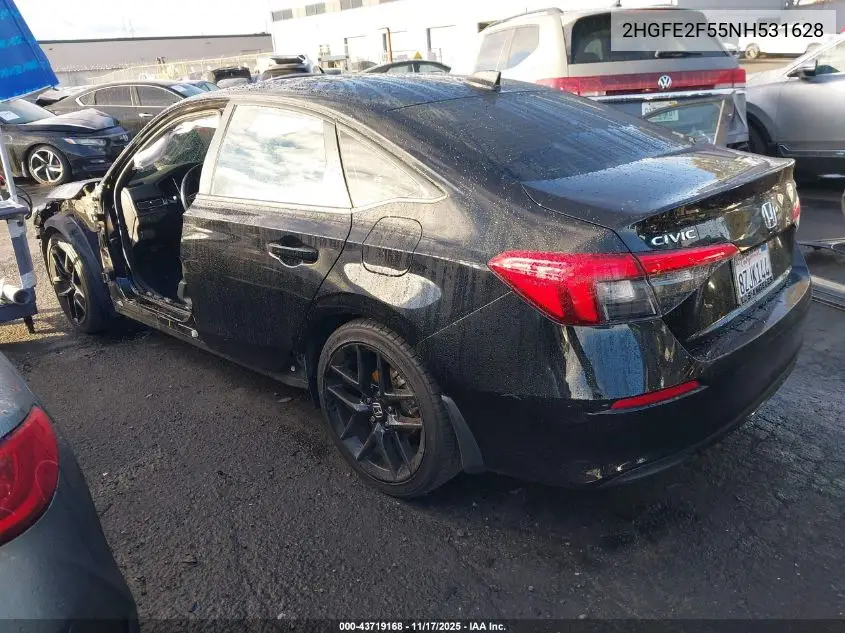 2HGFE2F55NH531628 2022 Honda Civic Sport