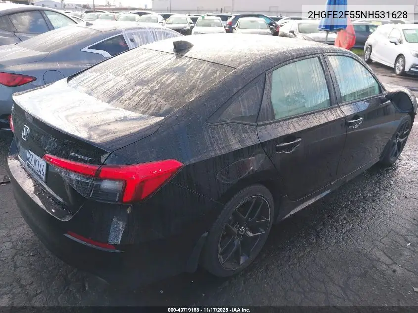 2HGFE2F55NH531628 2022 Honda Civic Sport
