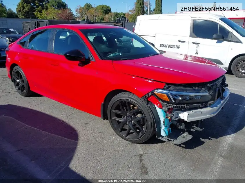 2HGFE2F55NH561454 2022 Honda Civic Sport