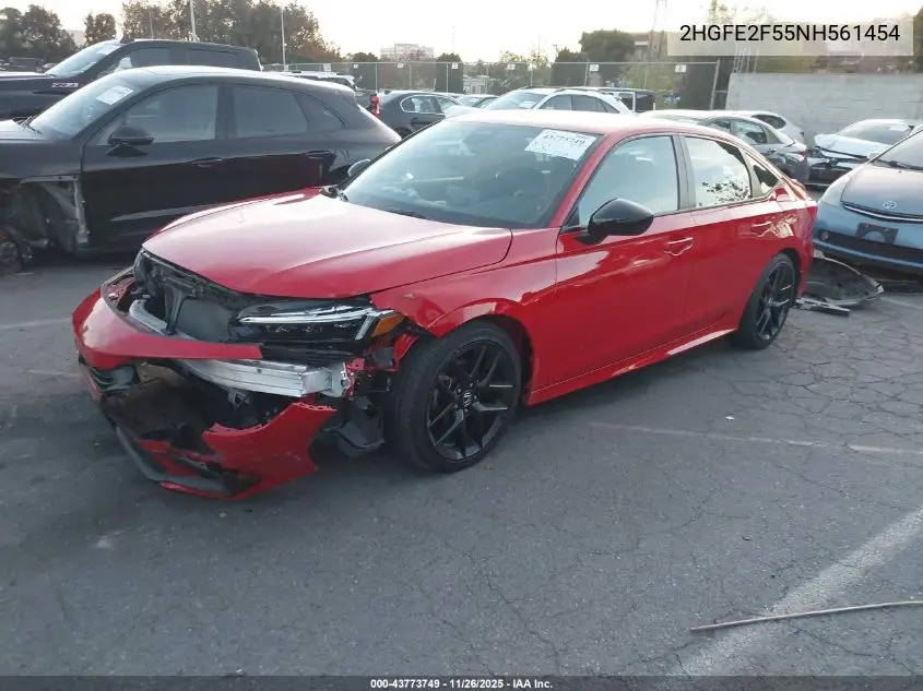 2HGFE2F55NH561454 2022 Honda Civic Sport