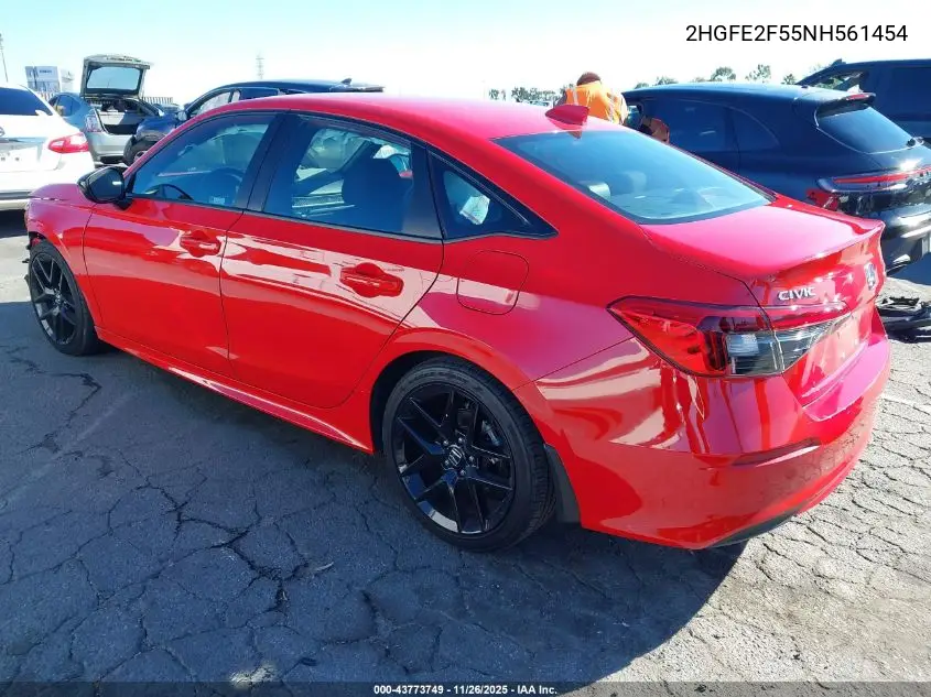 2HGFE2F55NH561454 2022 Honda Civic Sport