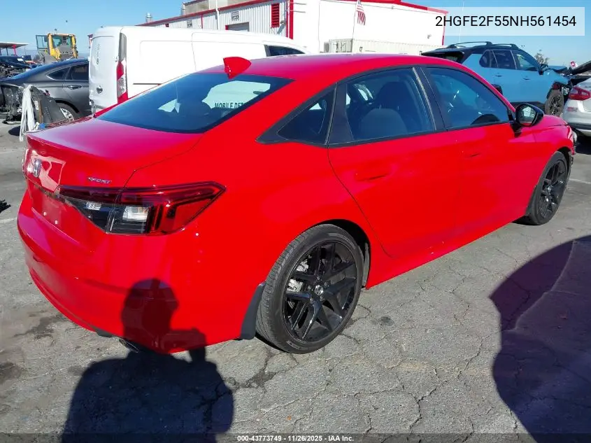 2HGFE2F55NH561454 2022 Honda Civic Sport