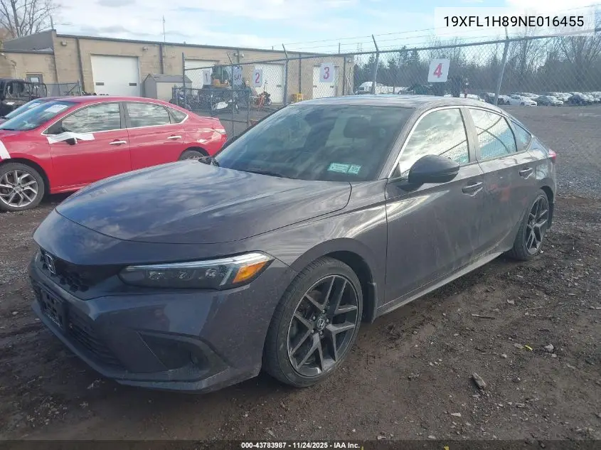 19XFL1H89NE016455 2022 Honda Civic Sport Touring