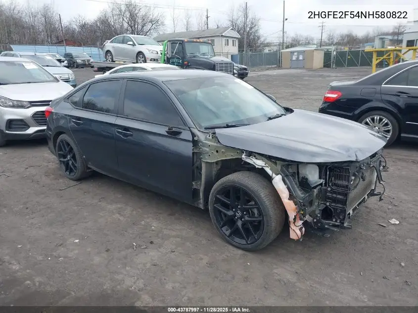 2HGFE2F54NH580822 2022 Honda Civic Sport