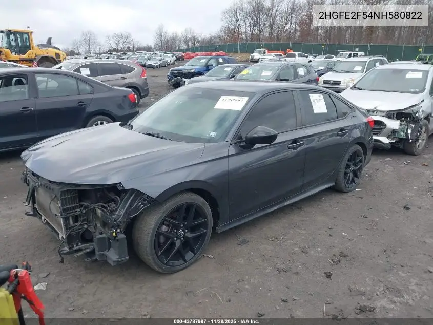 2HGFE2F54NH580822 2022 Honda Civic Sport