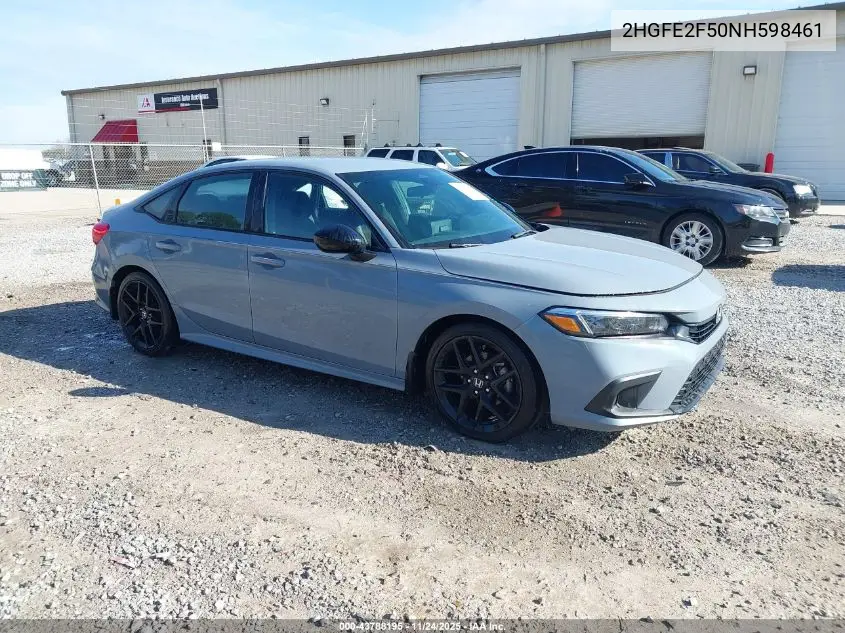 2HGFE2F50NH598461 2022 Honda Civic Sport
