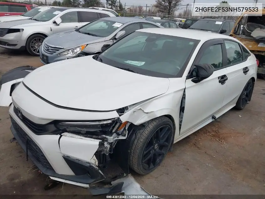 2HGFE2F53NH579533 2022 Honda Civic Sport
