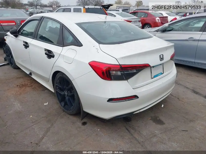 2HGFE2F53NH579533 2022 Honda Civic Sport