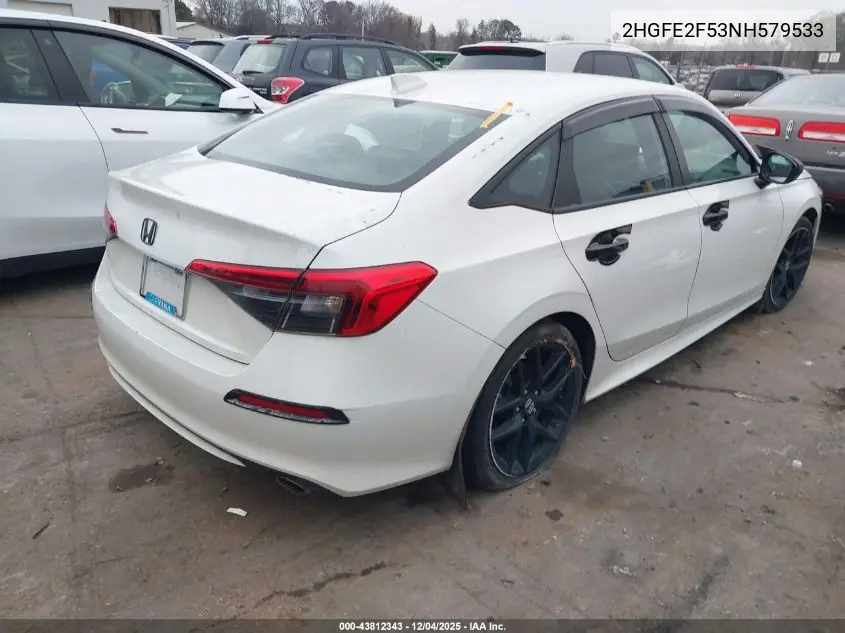 2HGFE2F53NH579533 2022 Honda Civic Sport
