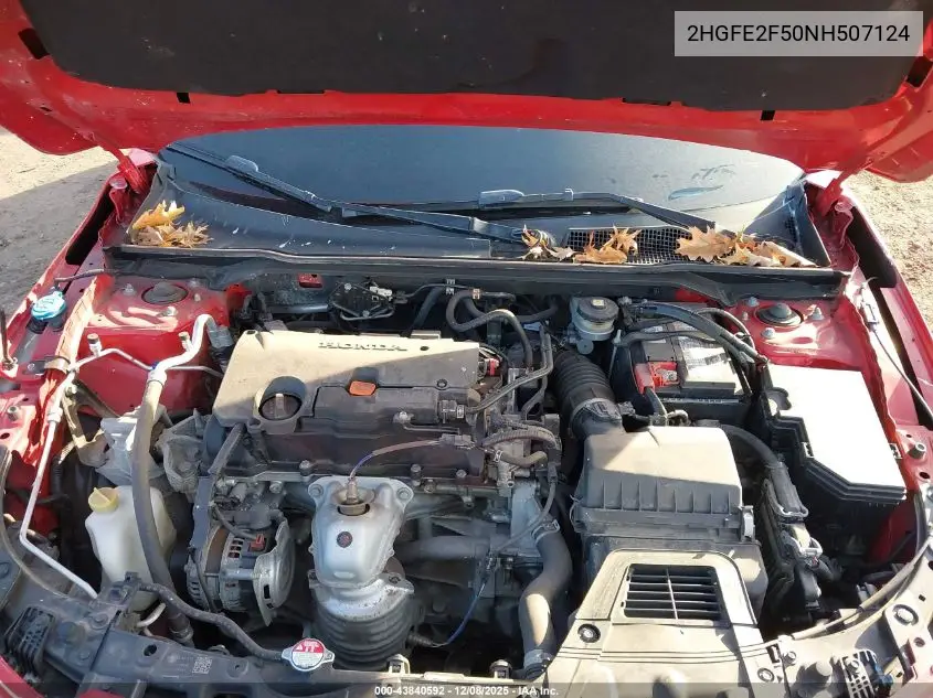 2HGFE2F50NH507124 2022 Honda Civic Sport