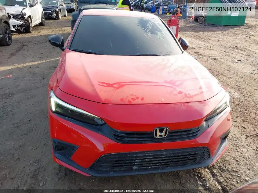 2HGFE2F50NH507124 2022 Honda Civic Sport