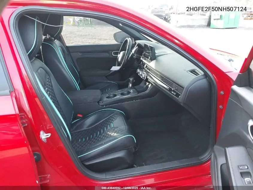2HGFE2F50NH507124 2022 Honda Civic Sport