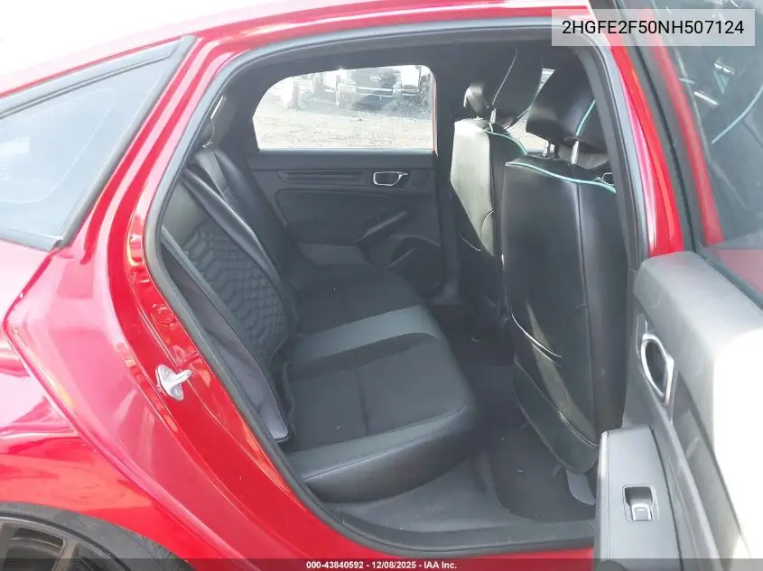 2HGFE2F50NH507124 2022 Honda Civic Sport