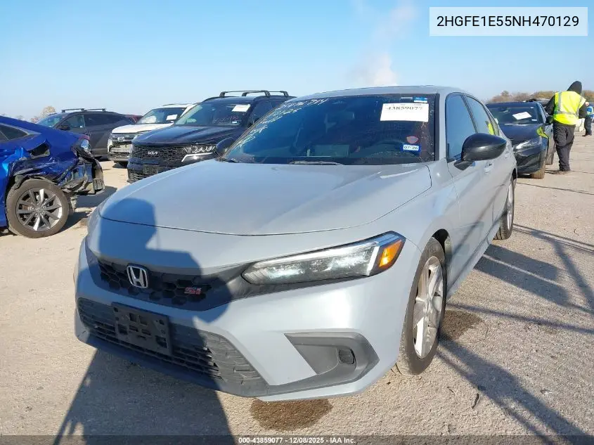 2HGFE1E55NH470129 2022 Honda Civic Si Sedan