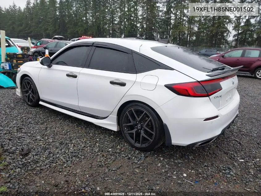 19XFL1H85NE001502 2022 Honda Civic Sport Touring