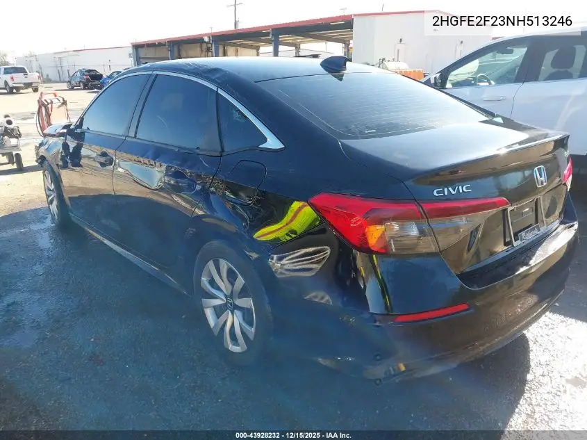 2HGFE2F23NH513246 2022 Honda Civic Lx