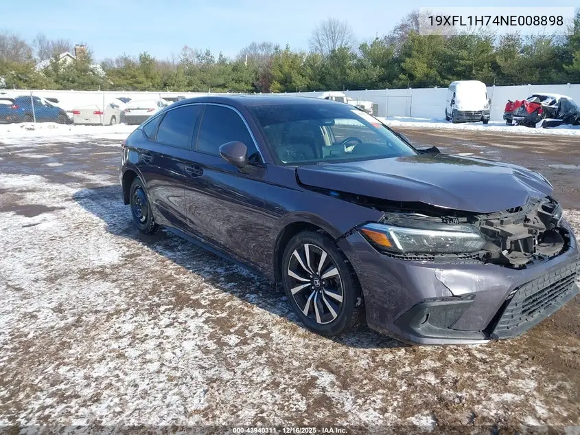 19XFL1H74NE008898 2022 Honda Civic Ex-L