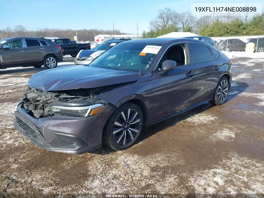 19XFL1H74NE008898 2022 Honda Civic Ex-L