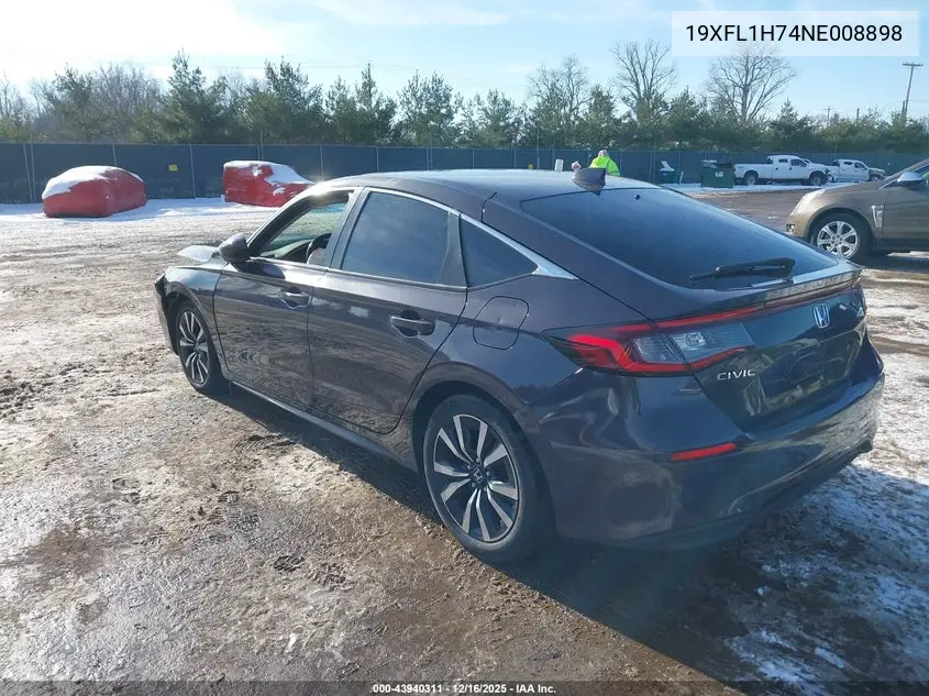 19XFL1H74NE008898 2022 Honda Civic Ex-L