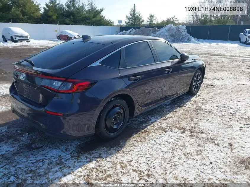 19XFL1H74NE008898 2022 Honda Civic Ex-L
