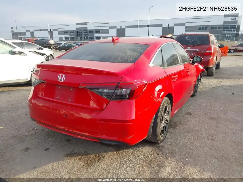 2HGFE2F21NH528635 2022 Honda Civic Lx