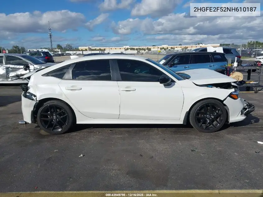 2HGFE2F52NH610187 2022 Honda Civic Sport