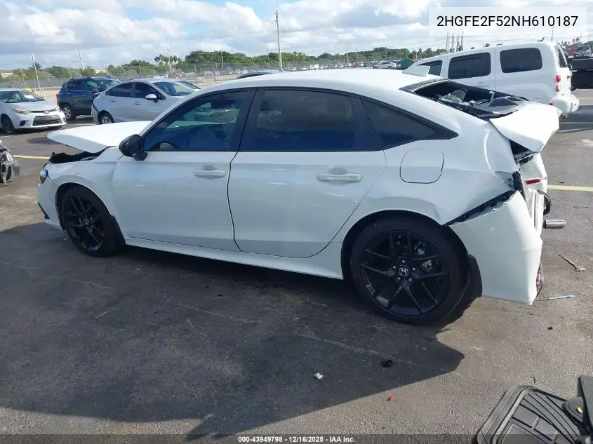2HGFE2F52NH610187 2022 Honda Civic Sport