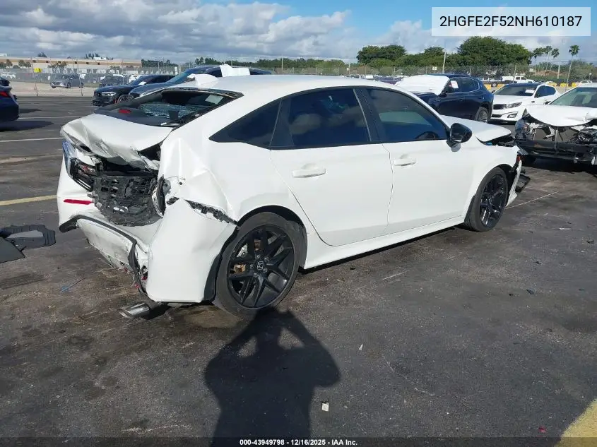 2HGFE2F52NH610187 2022 Honda Civic Sport