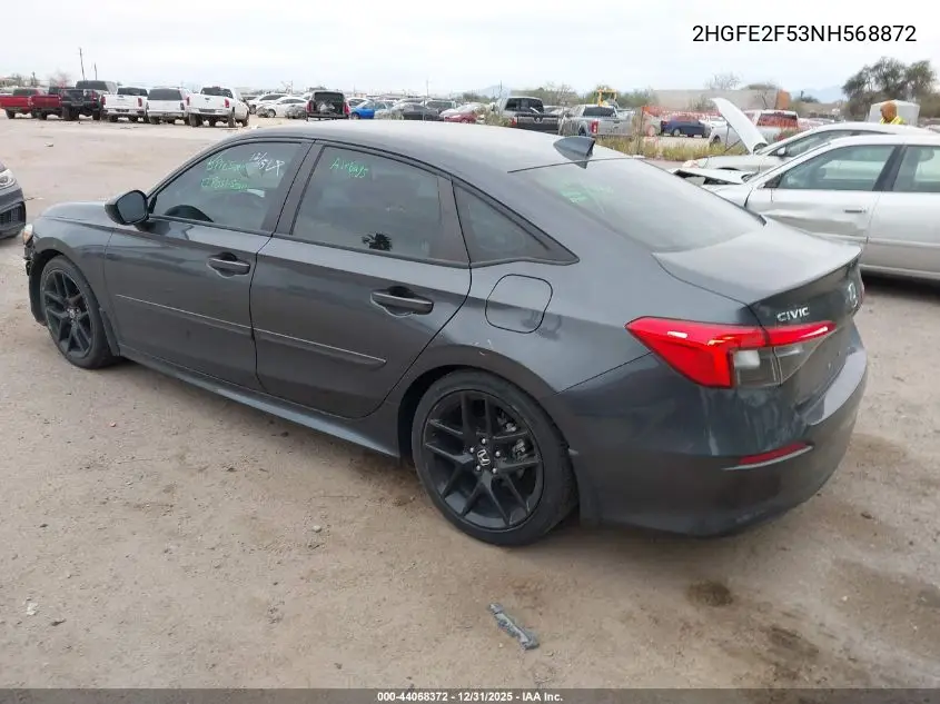 2HGFE2F53NH568872 2022 Honda Civic Sport