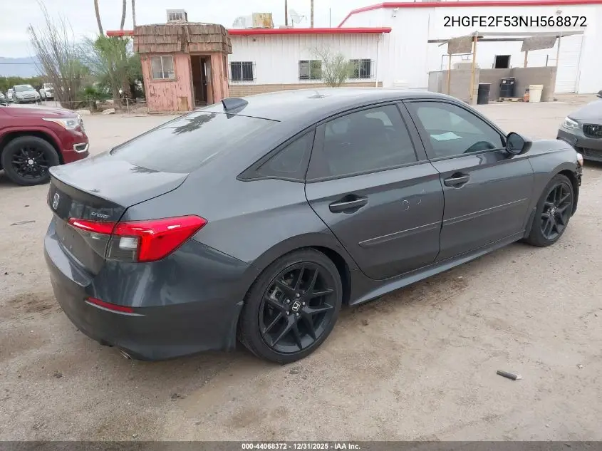 2HGFE2F53NH568872 2022 Honda Civic Sport