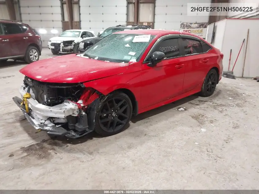 2HGFE2F51NH506225 2022 Honda Civic Sport