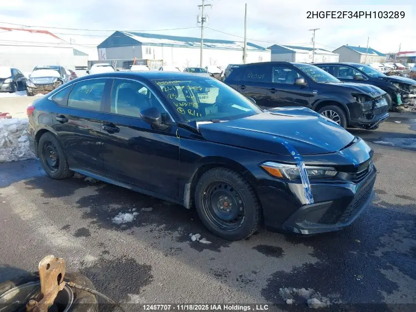 2HGFE2F34PH103289 2023 Honda Civic Ex