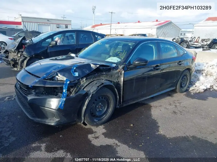 2HGFE2F34PH103289 2023 Honda Civic Ex