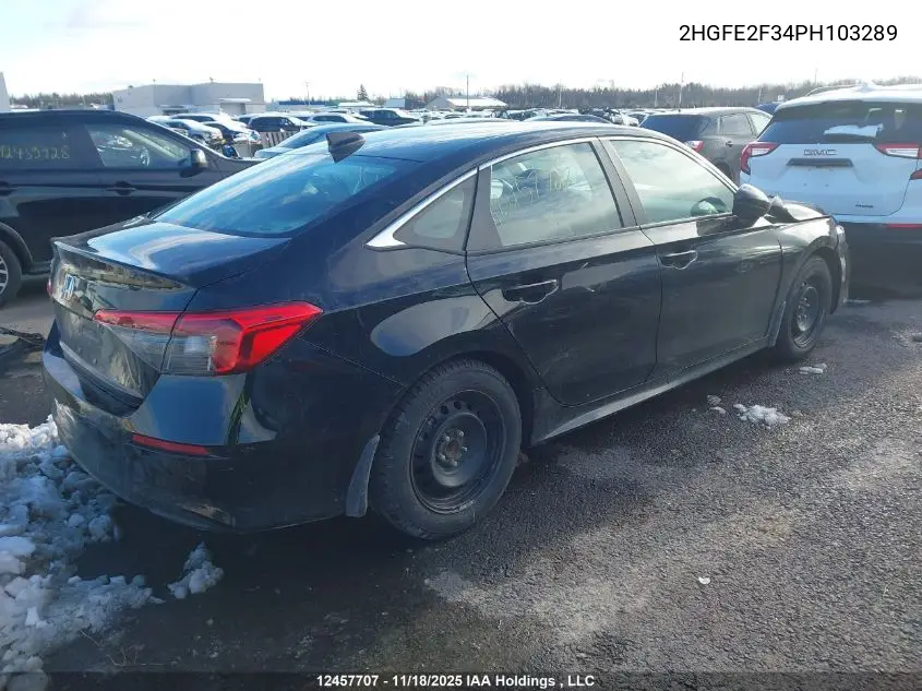 2HGFE2F34PH103289 2023 Honda Civic Ex