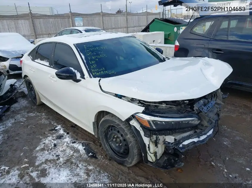 2HGFE2F52PH104653 2023 Honda Civic Sport/Sport-B