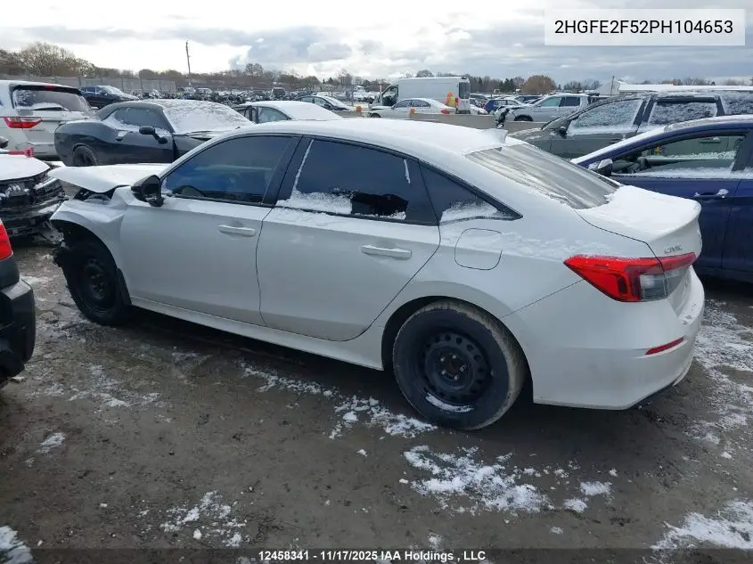 2HGFE2F52PH104653 2023 Honda Civic Sport/Sport-B