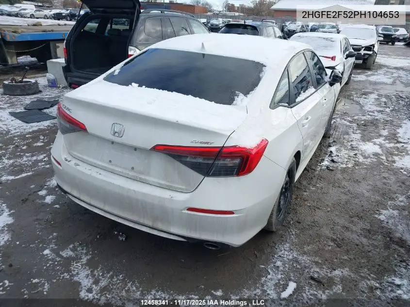 2HGFE2F52PH104653 2023 Honda Civic Sport/Sport-B