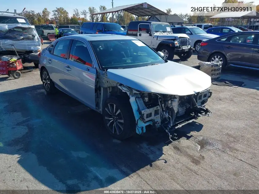 2HGFE1F7XPH309911 2023 Honda Civic Ex/Ex W/O Bsi