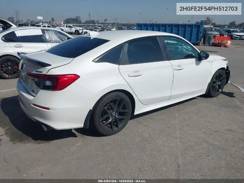 2HGFE2F54PH512703 2023 Honda Civic Sport