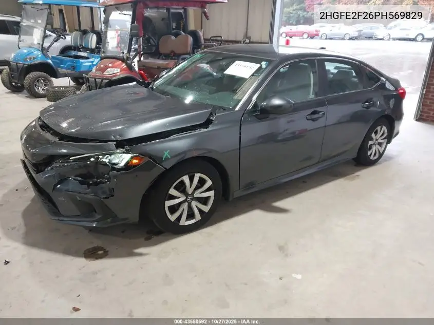 2HGFE2F26PH569829 2023 Honda Civic Lx