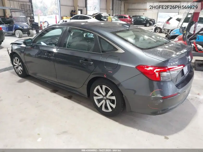 2HGFE2F26PH569829 2023 Honda Civic Lx