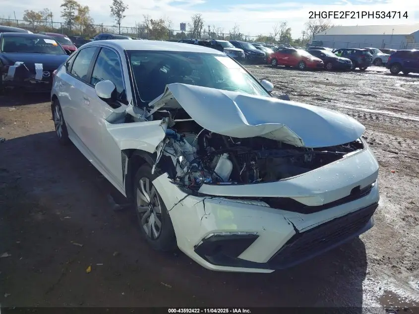 2HGFE2F21PH534714 2023 Honda Civic Lx