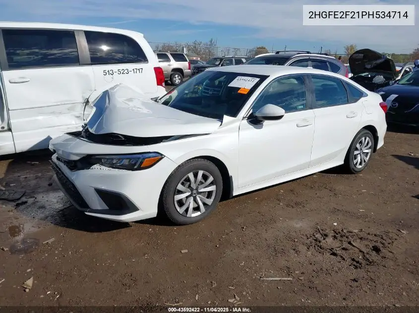 2HGFE2F21PH534714 2023 Honda Civic Lx
