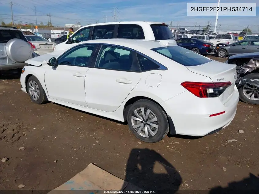 2HGFE2F21PH534714 2023 Honda Civic Lx