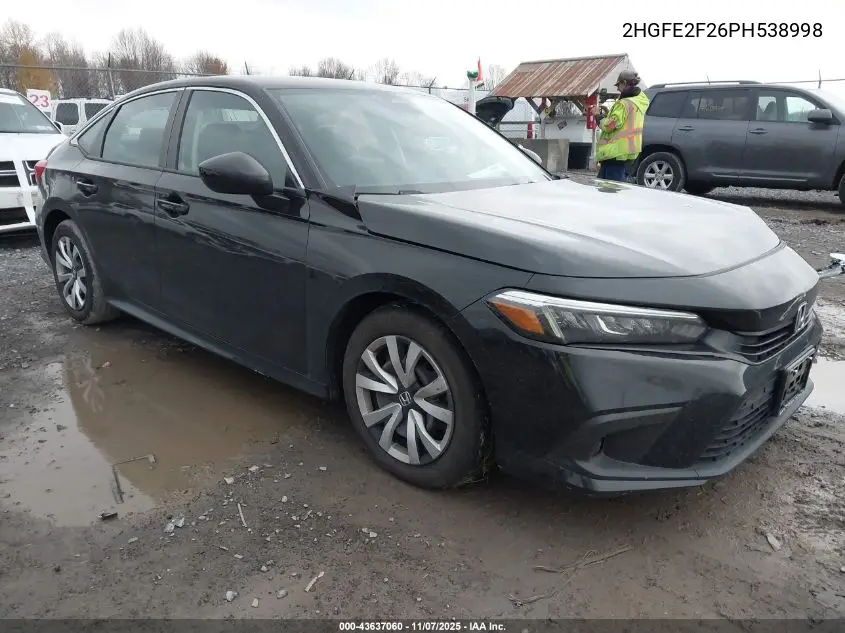 2HGFE2F26PH538998 2023 Honda Civic Lx