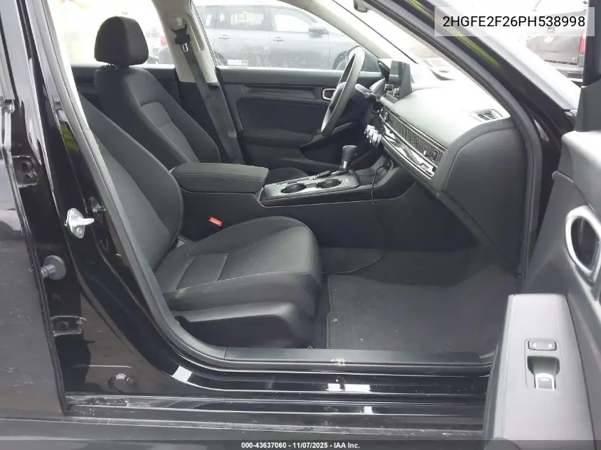 2HGFE2F26PH538998 2023 Honda Civic Lx