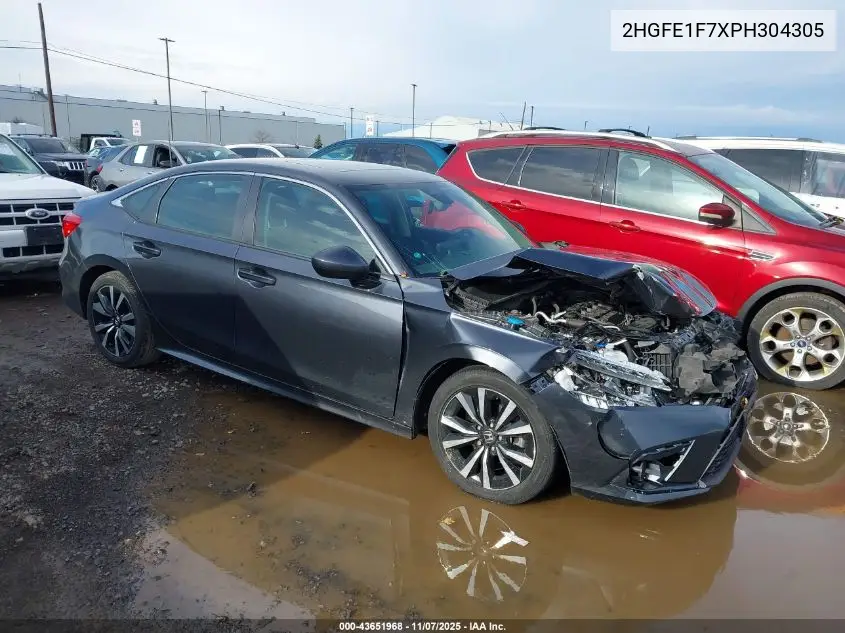 2HGFE1F7XPH304305 2023 Honda Civic Ex/Ex W/O Bsi