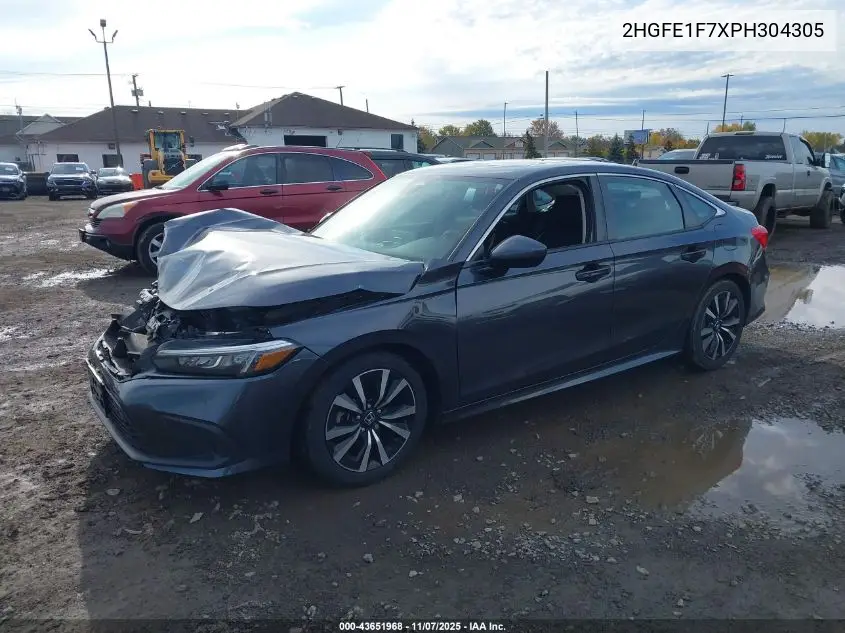 2HGFE1F7XPH304305 2023 Honda Civic Ex/Ex W/O Bsi