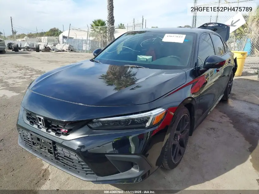 2HGFE1E52PH475789 2023 Honda Civic Si Sedan