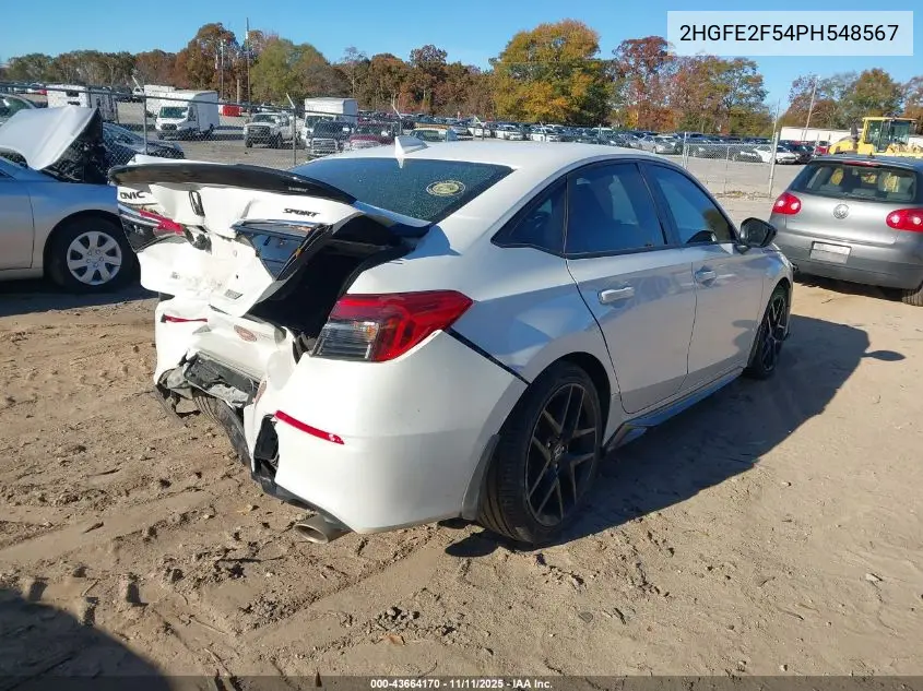 2HGFE2F54PH548567 2023 Honda Civic Sport